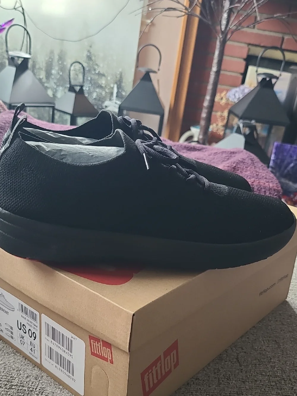 Fitflop Black F-Sporty Uberknit Sneakers - Picture 8 of 8